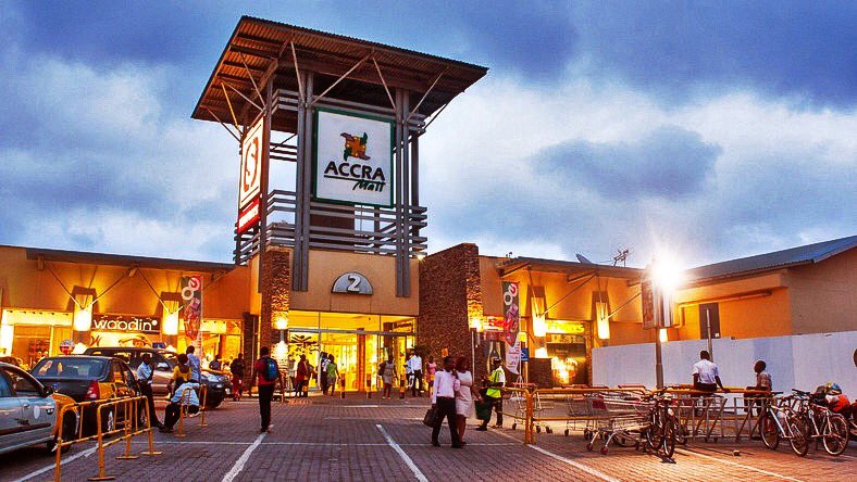 Accra Mall Shopping Centre in Ghana, Location, Shops