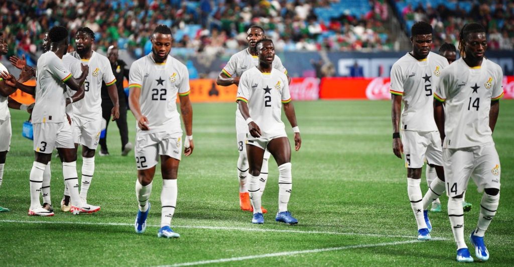 Ghana fail to register a shot on target in 2-0 loss to Mexico