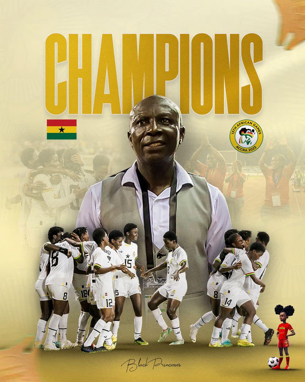 African Games: Ghana Black Princess Secure Gold in Women's football after beating Nigeria