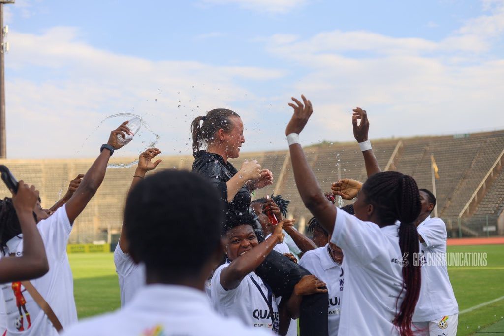 Black Queens Coach, Nora Hauptle sheds tears on BBC Whiles reflecting on her WAFCON Qualification Journey