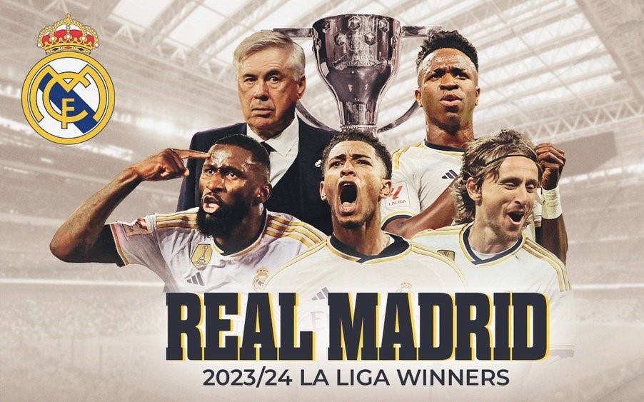 Real Madrid clinch La Liga title after Girona beat Barca